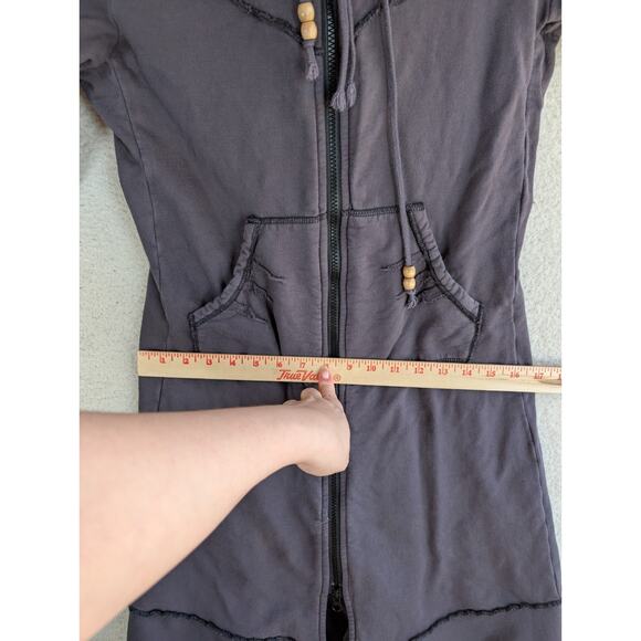 Prairie Underground Cloak Hoodie Womens Medium Long Black Full Zip Pockets - Picture 7 of 16